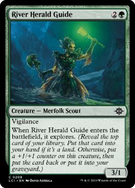 [209]【EN】【FOIL】川守りの案内人/River Herald Guide【LCI】[C][緑]