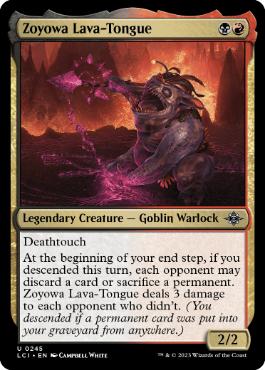 [245]【EN】【FOIL】溶岩舌のゾヨワ/Zoyowa Lava-Tongue【LCI】[U][多色]