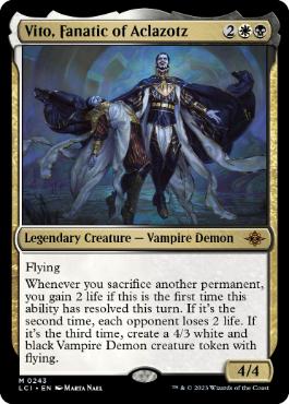 [243]【EN】【FOIL】アクロゾズの狂信者、ヴィト/Vito, Fanatic of Aclazotz【LCI】[M][多色]