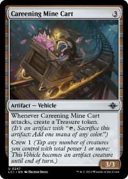 [247]【EN】【FOIL】暴走トロッコ/Careening Mine Cart【LCI】[U][茶]