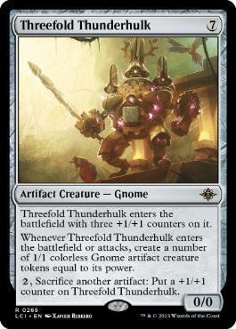 [265]【EN】【FOIL】三重の稲妻巨人/Threefold Thunderhulk【LCI】[R][茶]