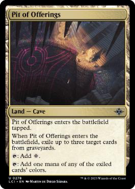 [278]【EN】【FOIL】捧げ物の穴/Pit of Offerings【LCI】[U][土地]