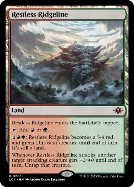 [283]【EN】【FOIL】不穏な尾根/Restless Ridgeline【LCI】[R][土地]