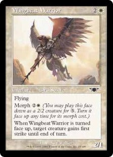 [029]【JP】【FOIL】羽ばたく戦士/Wingbeat Warrior【LGN】[C][白]