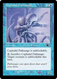 [031]【EN】【FOIL】セファリッドの抜け道魔道士/Cephalid Pathmage【LGN】[C][青]
