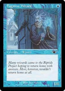 [038]【EN】【FOIL】脱走魔術師/Fugitive Wizard【LGN】[C][青]