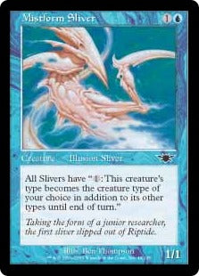 [046]【EN】【FOIL】霧衣スリヴァー/Mistform Sliver【LGN】[C][青]