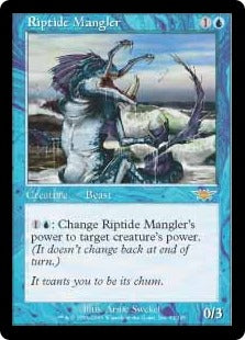 [051]【EN】【FOIL】激浪の刻み獣/Riptide Mangler【LGN】[R][青]