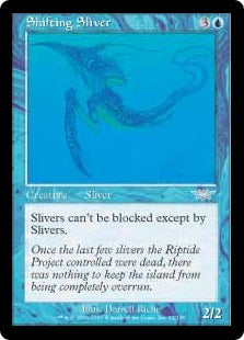 [052]【JP】【FOIL】変容スリヴァー/Shifting Sliver【LGN】[U][青]