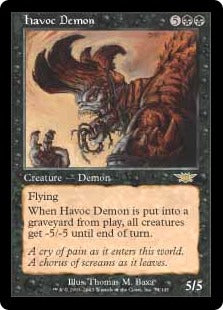 [074]【EN】大荒れの悪魔/Havoc Demon【LGN】[R][黒]