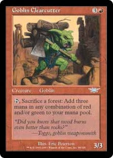 [096]【JP】【FOIL】ゴブリンの乱伐者/Goblin Clearcutter【LGN】[U][赤]
