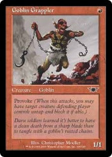 [100]【EN】ゴブリンの闘士/Goblin Grappler【LGN】[C][赤]