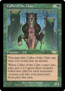 [121]【JP】【FOIL】鉤爪の統率者/Caller of the Claw【LGN】[R][緑]