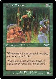 [141]【EN】族霊と話す者/Totem Speaker【LGN】[U][緑]