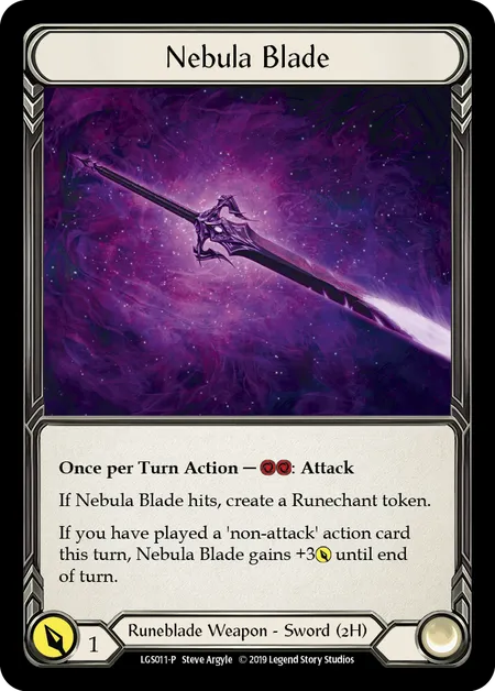 ★特価品★[011]【EN】【Cold Foil】Nebula Blade【LGS】[P][Runeblade][Weapon]★特価品★