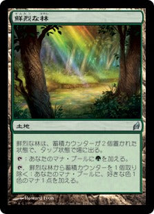 [277]【JP】【FOIL】鮮烈な林/Vivid Grove【LRW】[U][土地]