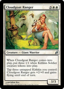 [010]【EN】【FOIL】雲山羊のレインジャー/Cloudgoat Ranger【LRW】[U][白]