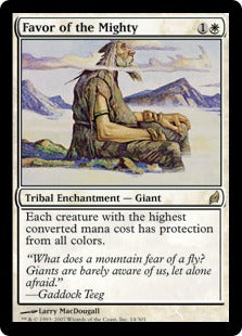 [014]【EN】【FOIL】強き者の優位/Favor of the Mighty【LRW】[R][白]