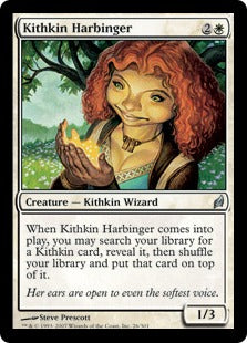 [026]【EN】【FOIL】キスキンの先触れ/Kithkin Harbinger【LRW】[U][白]