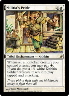 [030]【EN】【FOIL】民兵団の誇り/Militia's Pride【LRW】[R][白]