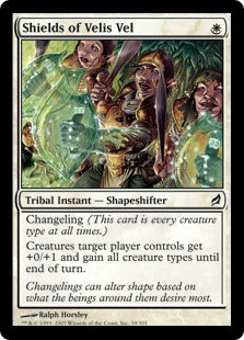 [039]【EN】【FOIL】ヴェリズ・ヴェルの盾/Shields of Velis Vel【LRW】[C][白]