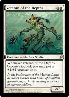 [046]【EN】【FOIL】深みの古参兵/Veteran of the Depths【LRW】[U][白]