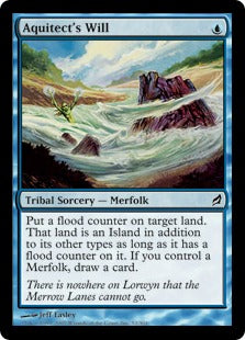 [052]【EN】【FOIL】水大工の意思/Aquitect's Will【LRW】[C][青]