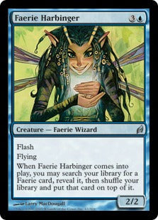 [061]【EN】【FOIL】妖精の先触れ/Faerie Harbinger【LRW】[U][青]