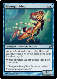 [086]【EN】【FOIL】銀エラの達人/Silvergill Adept【LRW】[U][青]