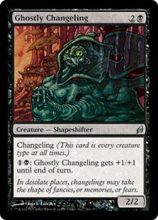 [116]【EN】【FOIL】幽霊の変わり身/Ghostly Changeling【LRW】[U][黒]