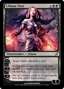 [121]【EN】【FOIL】リリアナ・ヴェス/Liliana Vess【LRW】[R][黒]