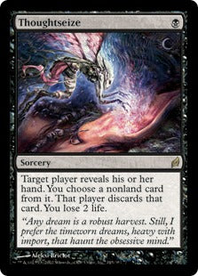 [145]【EN】【FOIL】思考囲い/Thoughtseize【LRW】[R][黒]