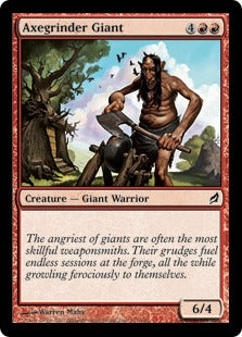 [151]【EN】【FOIL】斧研ぎの巨人/Axegrinder Giant【LRW】[C][赤]