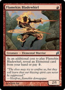 [165]【EN】【FOIL】炎族の刃振り/Flamekin Bladewhirl【LRW】[U][赤]