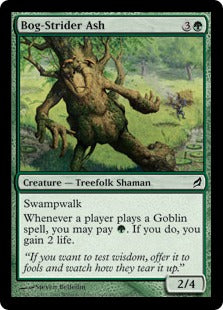 [198]【EN】【FOIL】沼うろつきのトネリコ/Bog-Strider Ash【LRW】[C][緑]