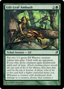 [214]【EN】光り葉の待ち伏せ/Gilt-Leaf Ambush【LRW】[C][緑]