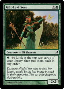 [215]【EN】光り葉の予見者/Gilt-Leaf Seer【LRW】[C][緑]