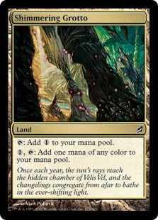 [273]【EN】【FOIL】ゆらめく岩屋/Shimmering Grotto【LRW】[C][土地]