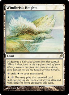 [281]【EN】【FOIL】風立ての高地/Windbrisk Heights【LRW】[R][土地]