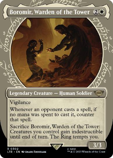 [302]【EN】■ショーケース■塔の長官、ボロミア/Boromir, Warden of the Tower【LTR】[R][白]