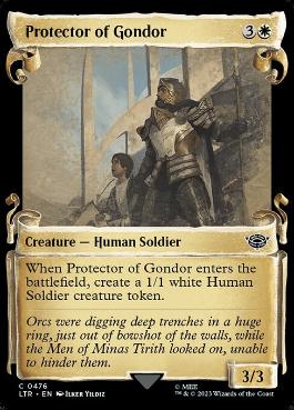 [476]【EN】■ショーケース■ゴンドールの守護者/Protector of Gondor【LTR】[C][白]