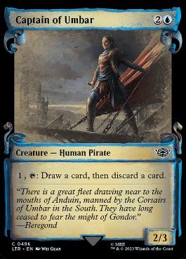 [496]【EN】■ショーケース■ウンバールの船長/Captain of Umbar【LTR】[C][青]