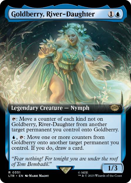 [351]【EN】■拡張アート■川の娘、ゴールドベリ/Goldberry, River-Daughter【LTR】[R][青]