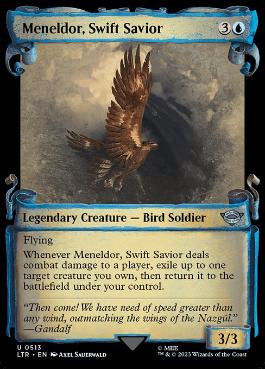 [513]【EN】■ショーケース■救いの疾翼、メネルドール/Meneldor, Swift Savior【LTR】[U][青]