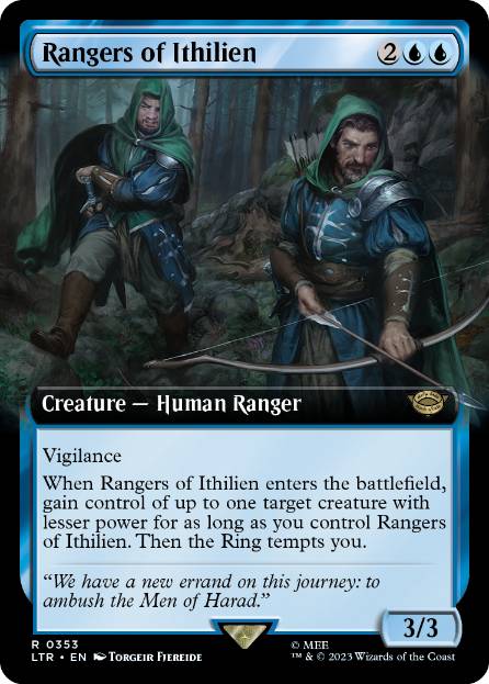 [353]【EN】■拡張アート■イシリアンのレンジャー/Rangers of Ithilien【LTR】[R][青]