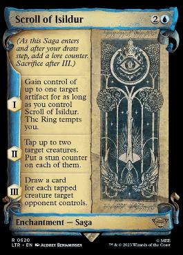 [520]【EN】■ショーケース■イシルドゥアの自筆の記録/Scroll of Isildur【LTR】[R][青]