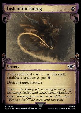 [543]【EN】■ショーケース■バルログの鞭打ち/Lash of the Balrog【LTR】[C][黒]