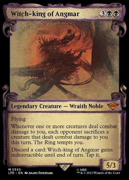 [565]【EN】■ショーケース■アングマールの魔王/Witch-king of Angmar【LTR】[M][黒]