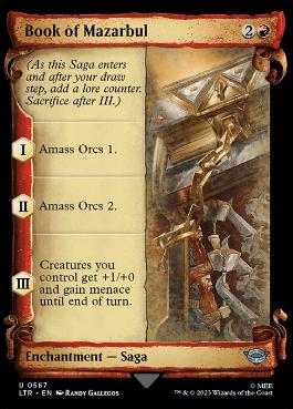 [567]【EN】■ショーケース■マザルブルの書/Book of Mazarbul【LTR】[U][赤]