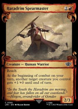 [586]【EN】■ショーケース■ハラドリムの槍使い/Haradrim Spearmaster【LTR】[C][赤]